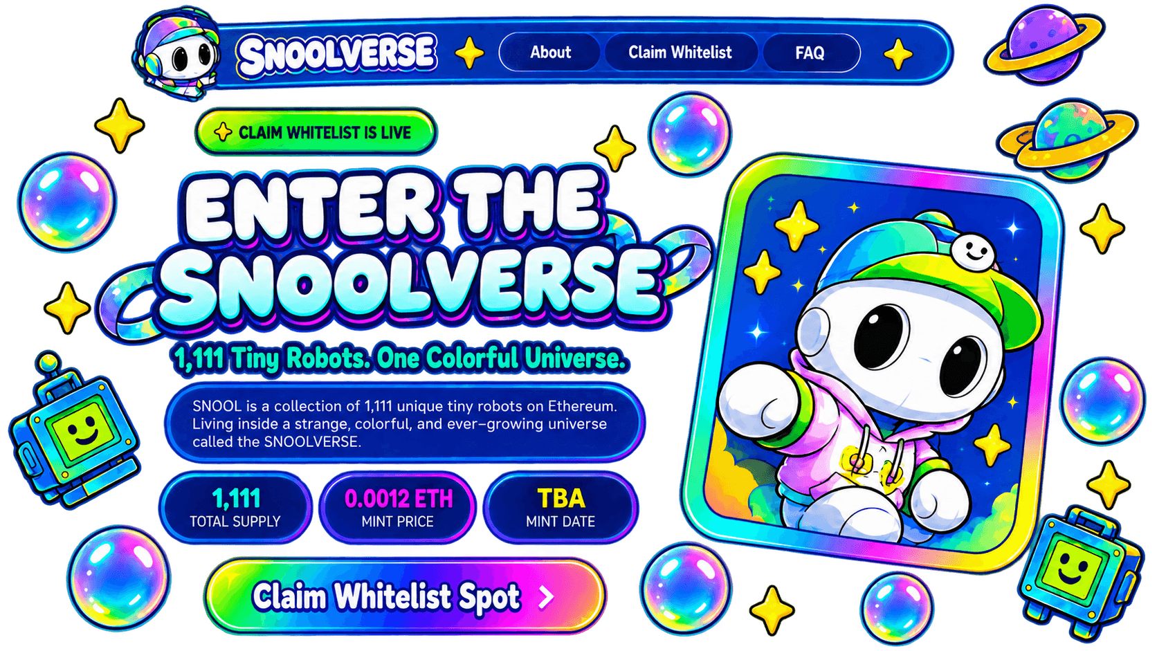 Enter the SNOOLVERSE — hero section